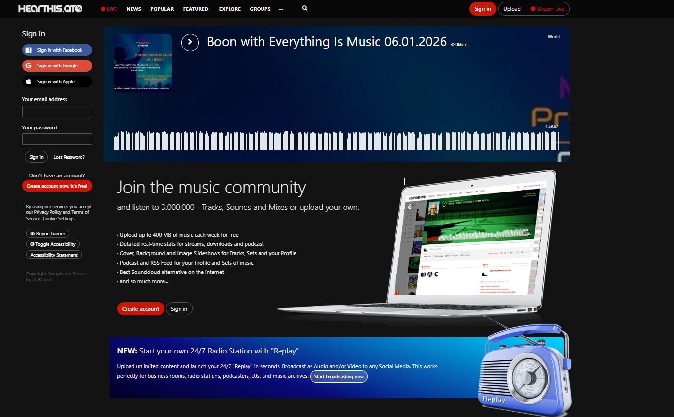 Hearthis.at: платформа для музыкантов и меломанов
